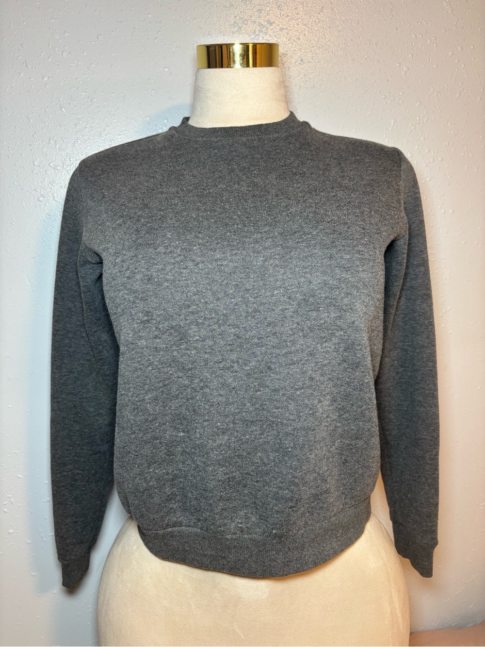 Women's Crewneck Sweater - Gray
